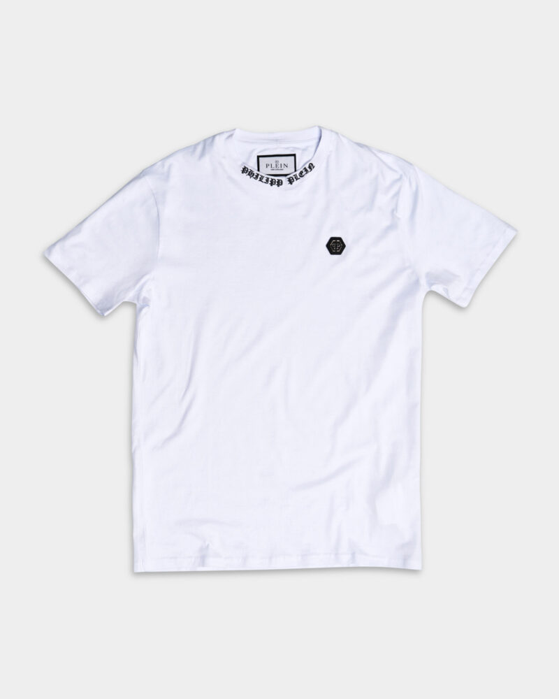 Philipp Plein Men's SS Round Neck T Shirt White MTK6851 PJY002N 01