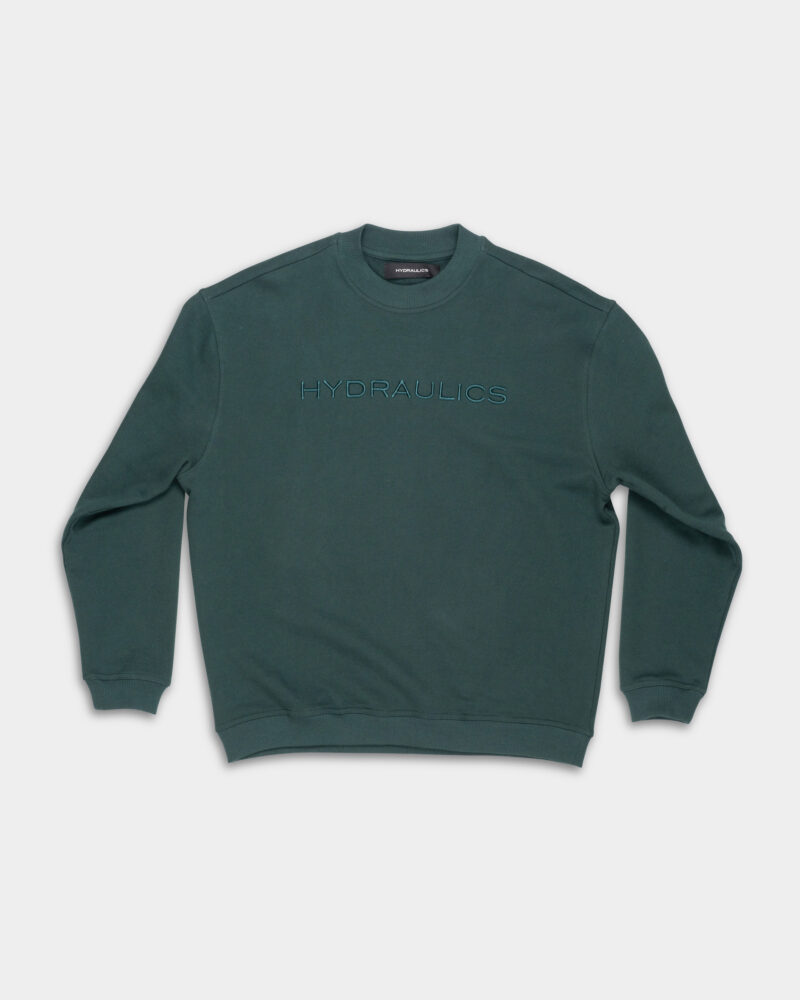 Hydraulics Tonal 3D Embroidered Logo Sweater Emerald